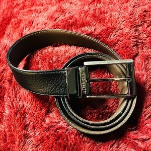 Ted Baker Unisex Reversible Black & Brown Leather Belt Size M